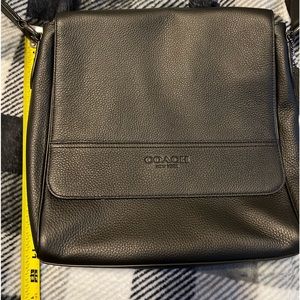 Coach Leather Houston Map Bag
